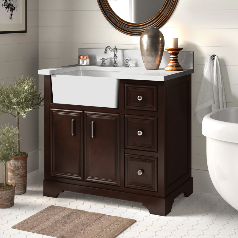 Sand & Stable Emiliano 36'' Single Bathroom Vanity with Top & Reviews